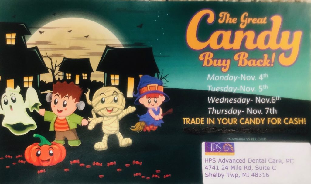Candy Buy Back at HPS Dental in Shelby Twp., MI Candy Buy Back at HPS Dental in Shelby Twp., MI